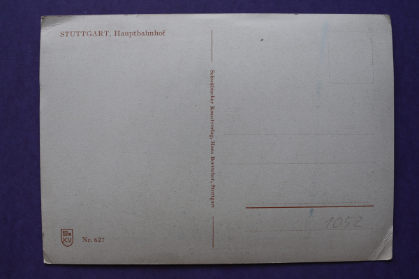 Ansichtskarte AK Stuttgart 1930-1945 Hauptbahnhof Strassenbahn Gebäudeansicht